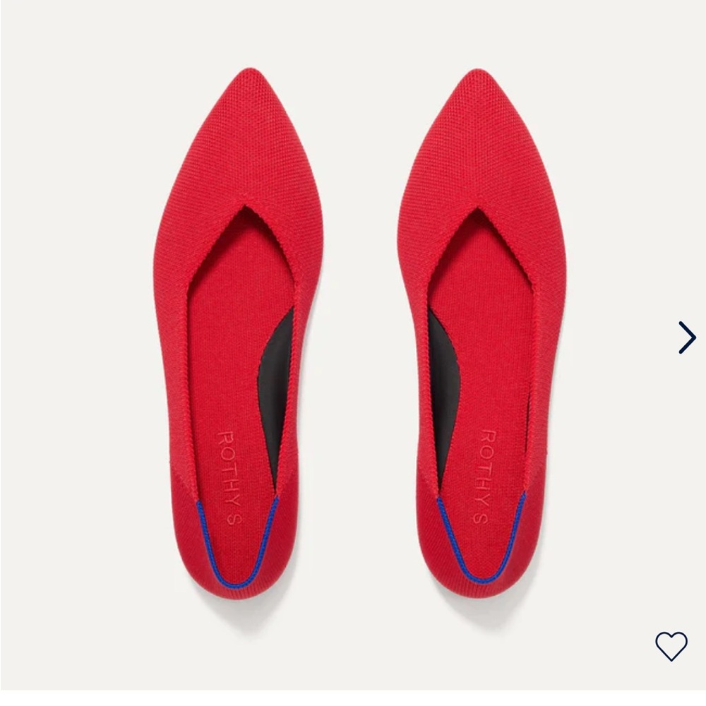 Red Rothy’s point flats.